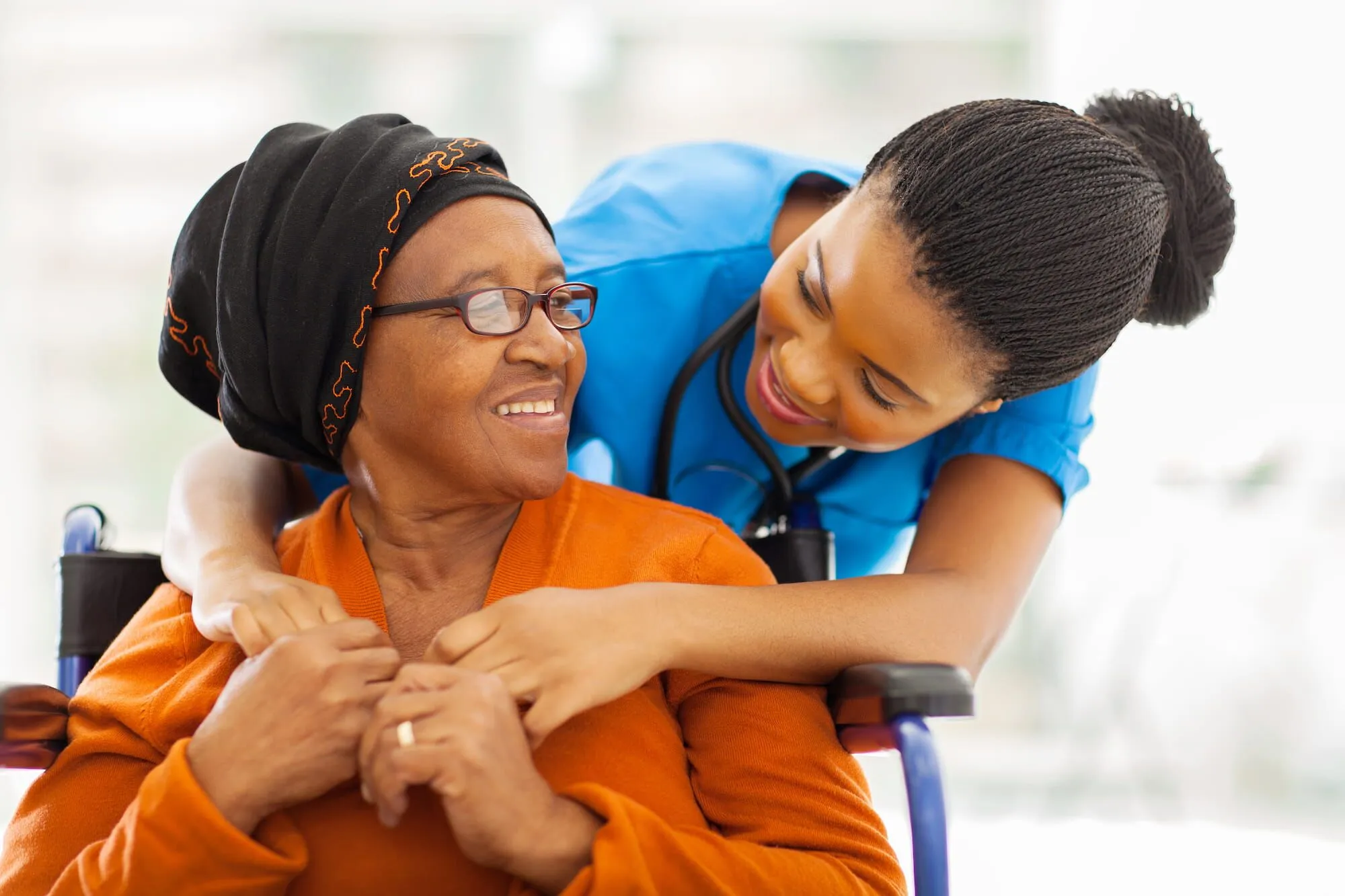 Pulse Hospice medical social worker supporting a family through end-of-life care