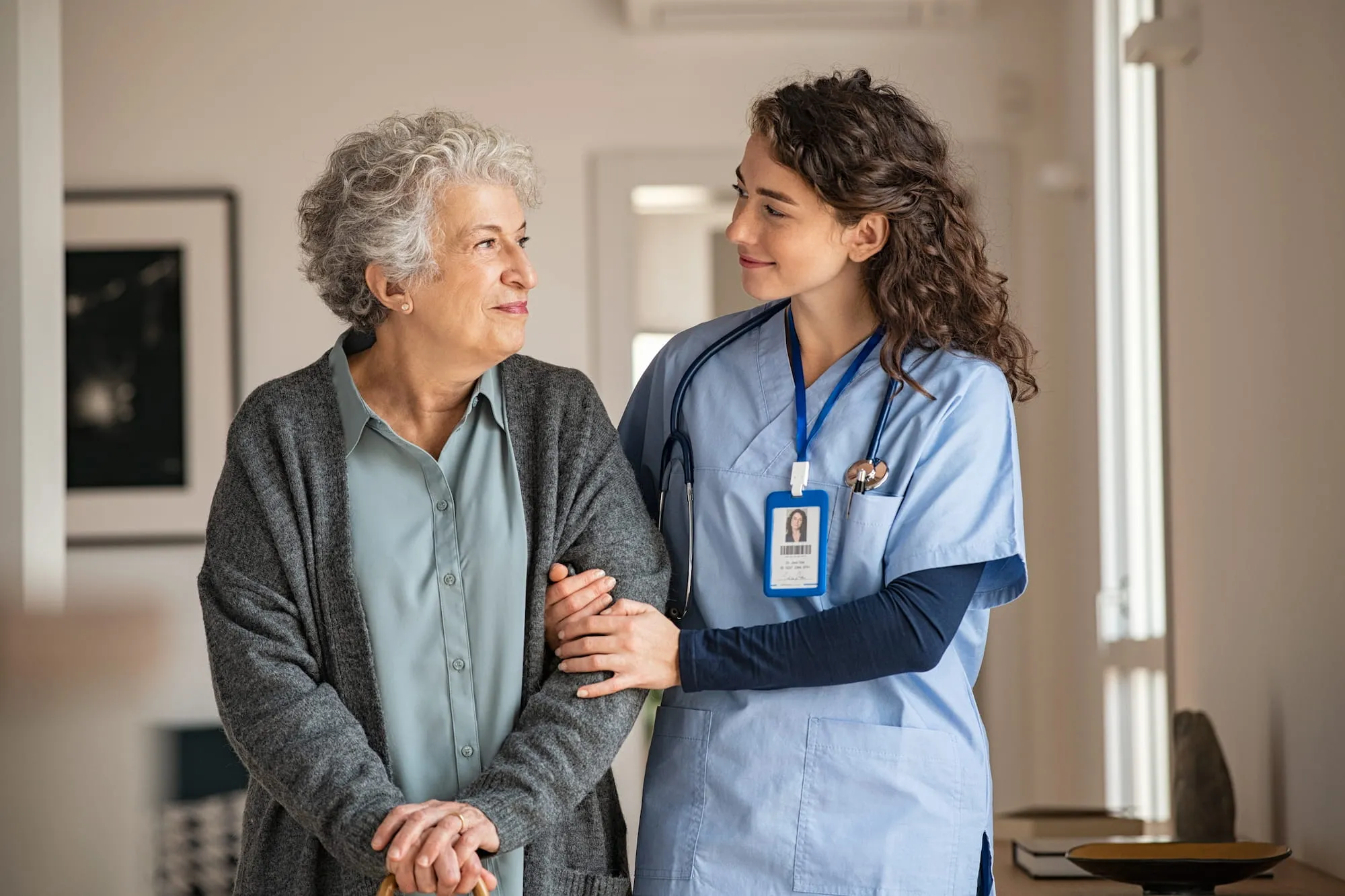 Pulse occupational therapist supporting a senior with Parkinson's care at home